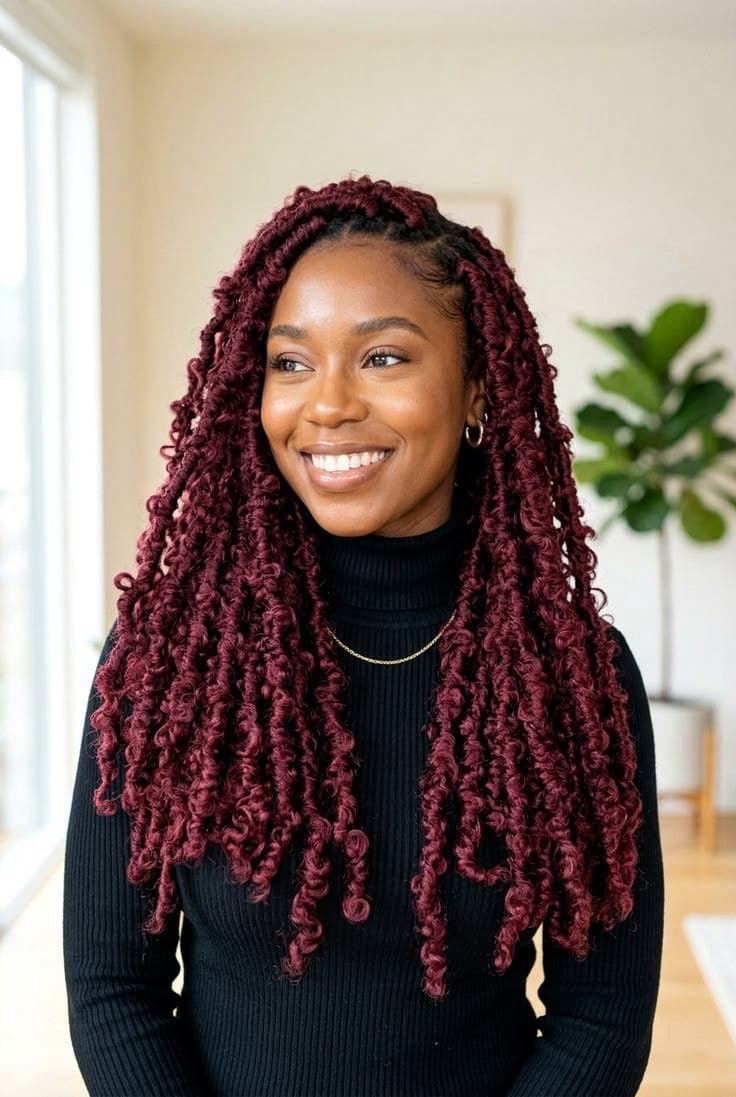 Butterfly locs styling